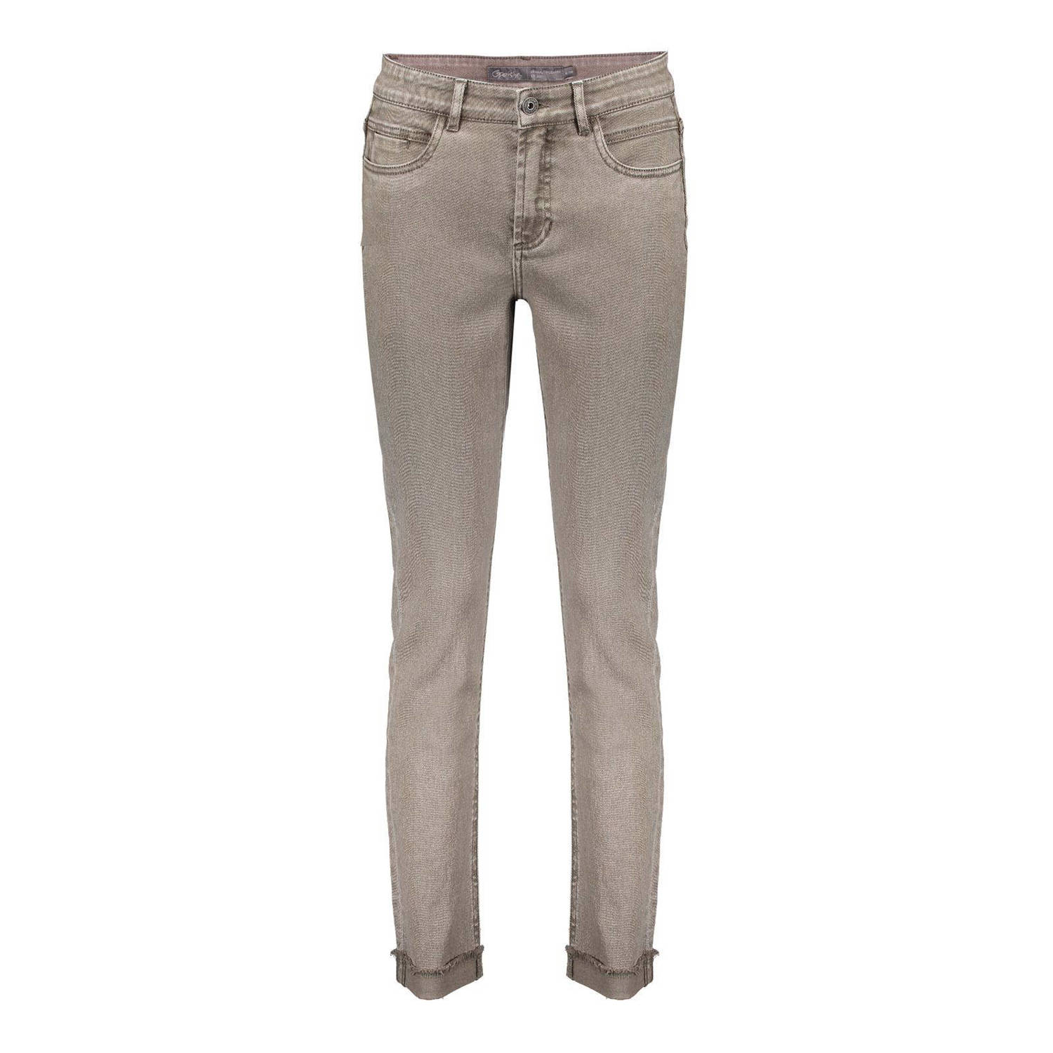 Geisha high waist skinny jeans grey denim