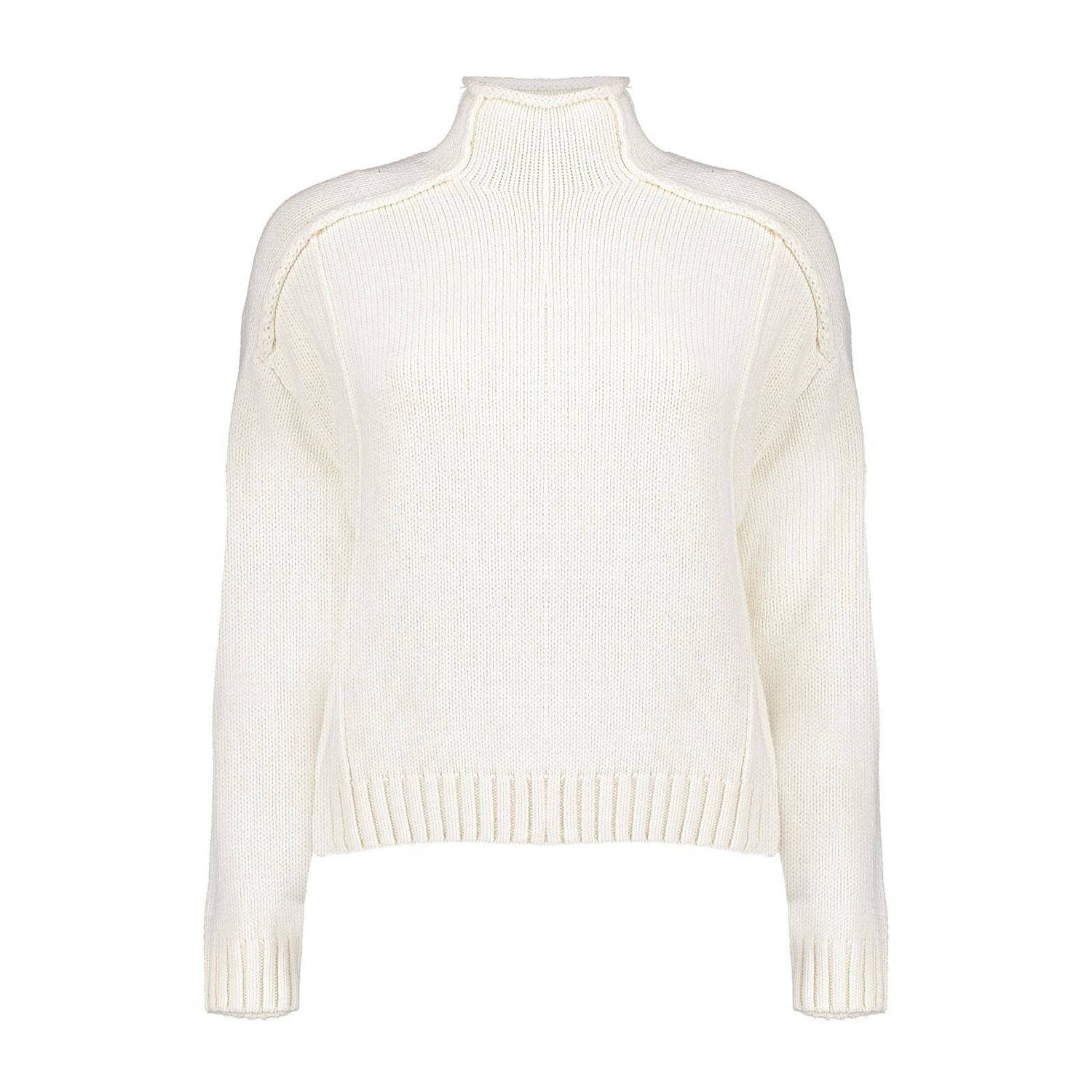 Geisha Turtle Neck Pullover Sweater Beige Dames