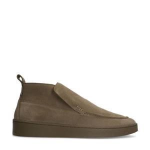   suède enkelboots taupe