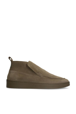 suède enkelboots taupe
