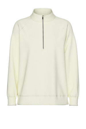 sweater PCCHILLI met rits zachtgeel