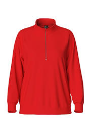 thumbnail: PIECES sweater PCCHILLI met rits rood