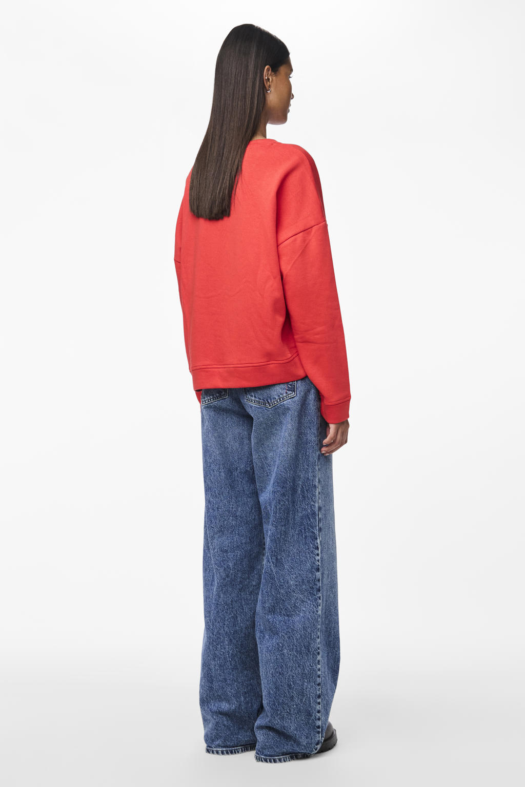 PIECES sweater PCCHILLI rood