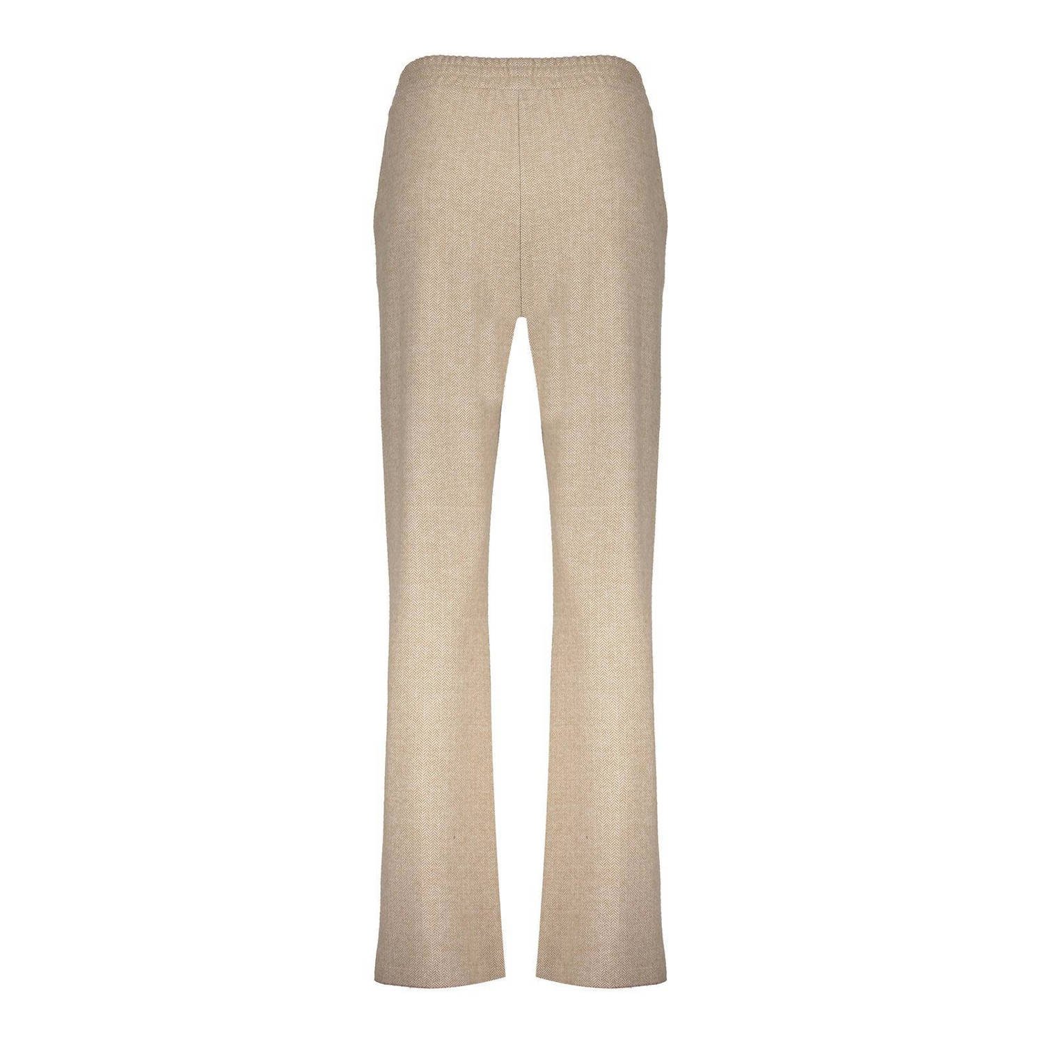 Geisha Elastische taille broek Beige Dames