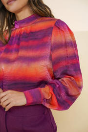 thumbnail: Geisha blousetop paars/oranje