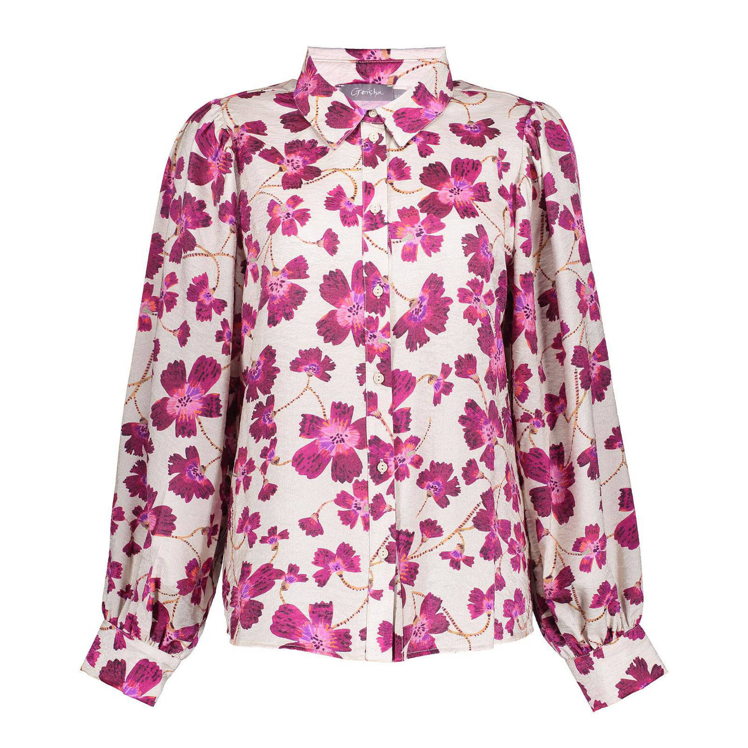 Geisha Elegante Blouse met Lange Mouwen Multicolor Dames