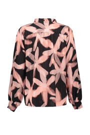 thumbnail: Geisha gebloemde blouse roze/zwart