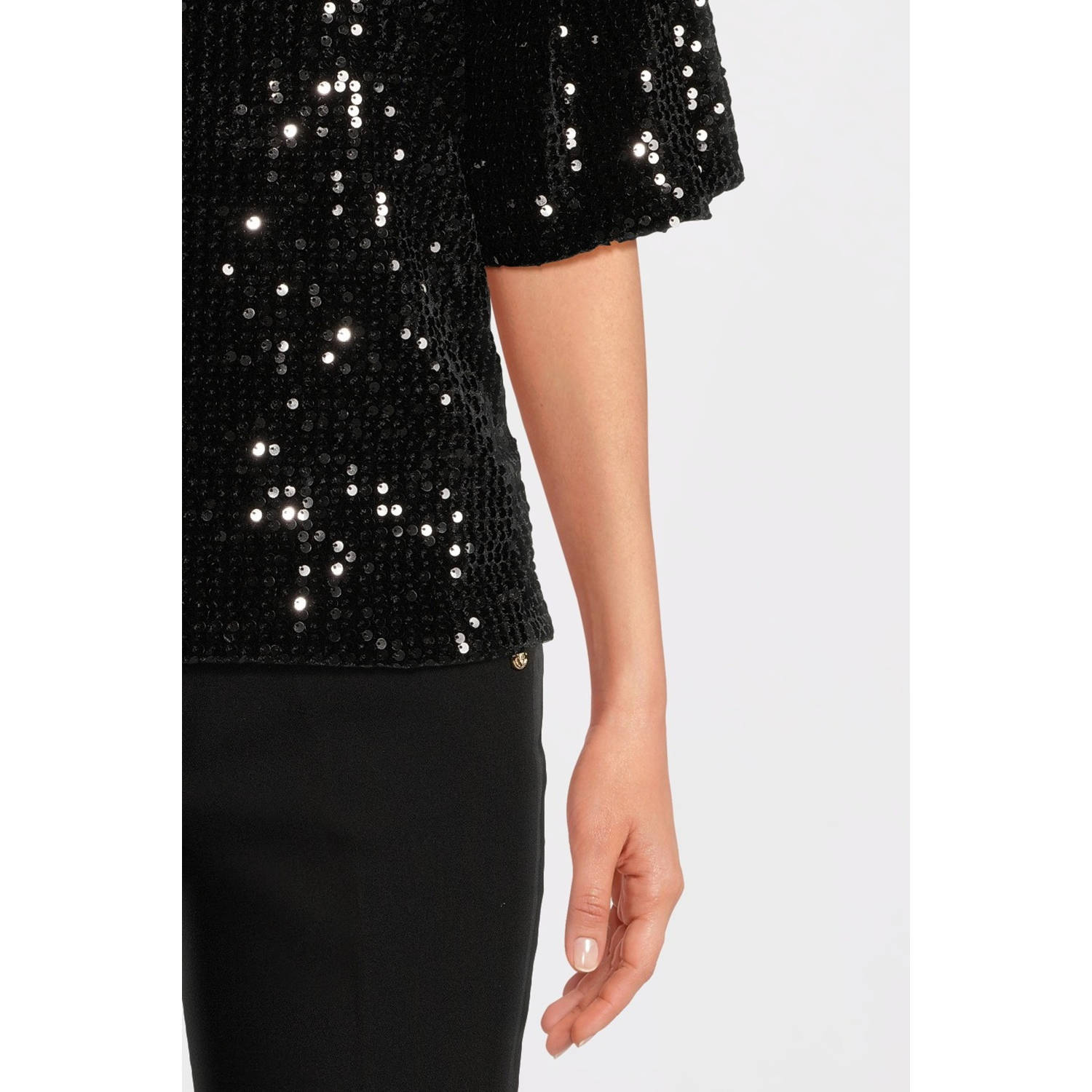 Geisha top zwart