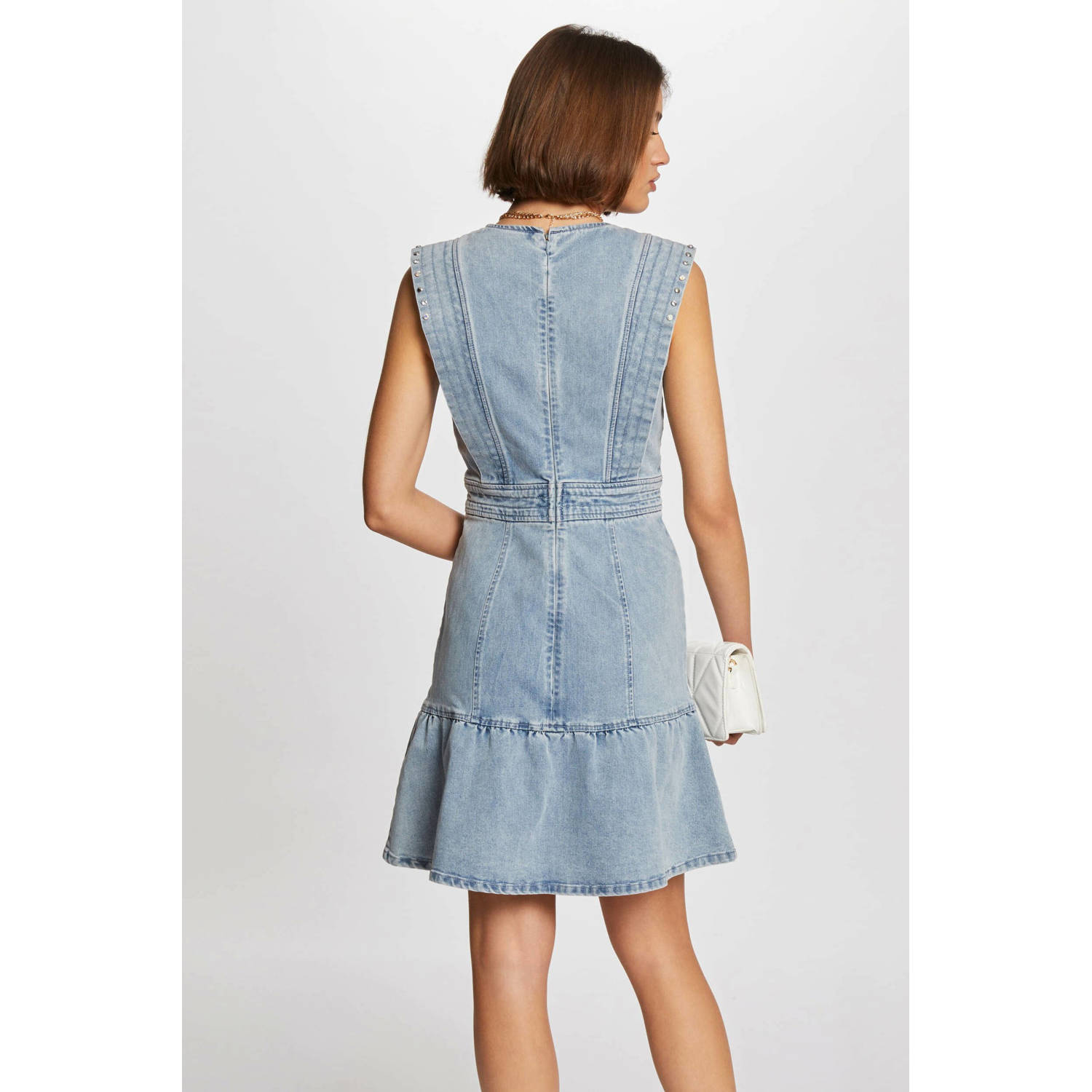 Morgan spijkerjurk met studs detail
