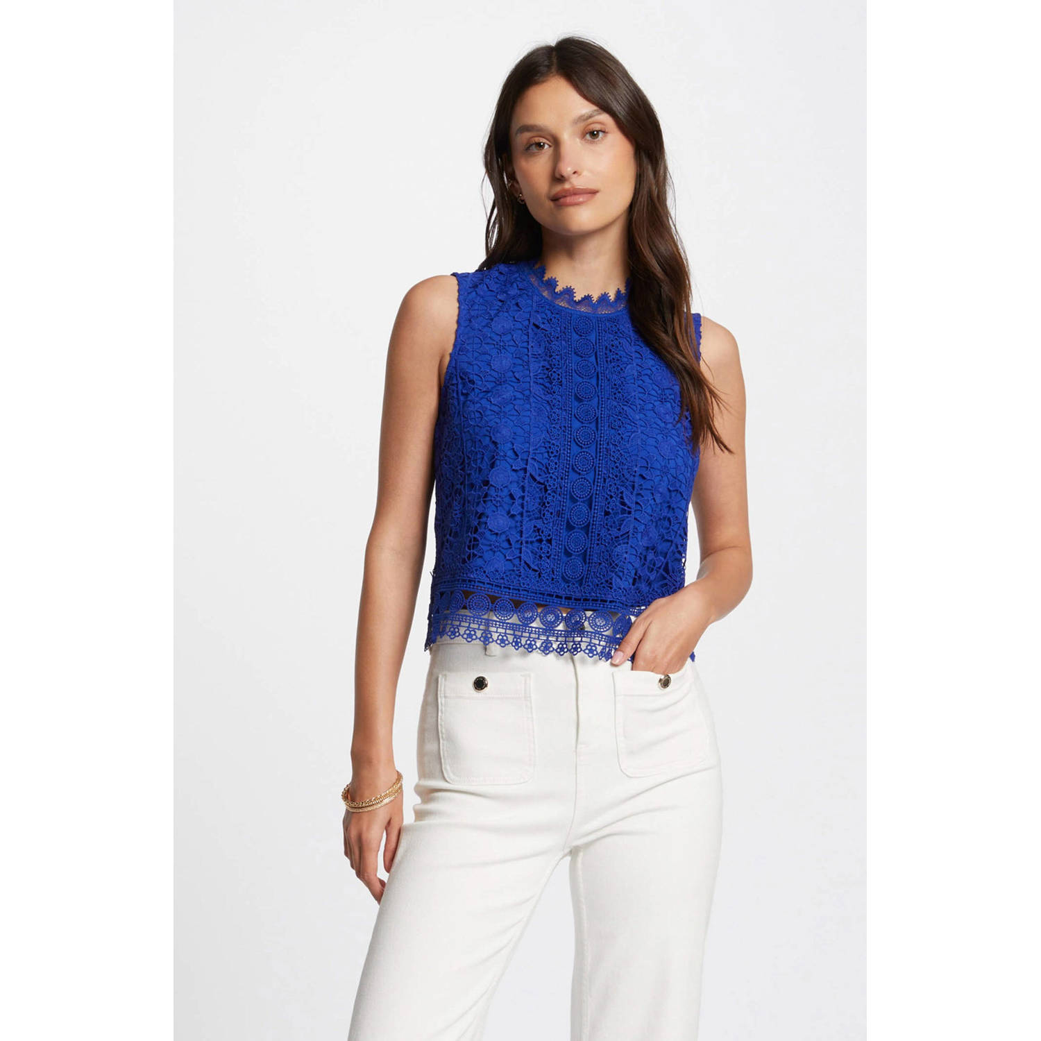 Morgan top blauw