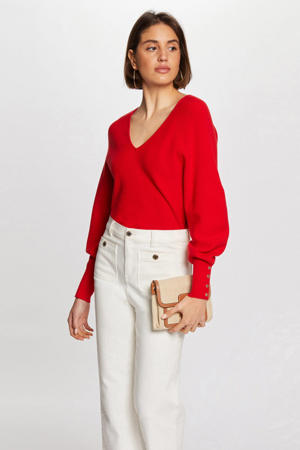 gebreide trui rood