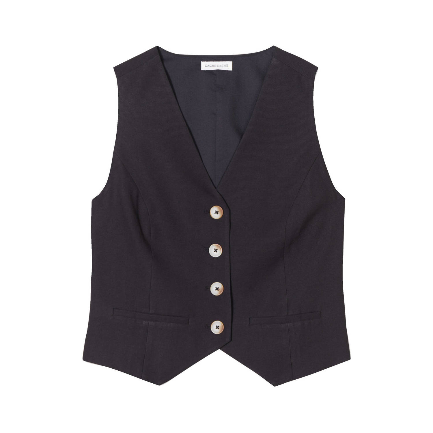 Cache gilet zwart
