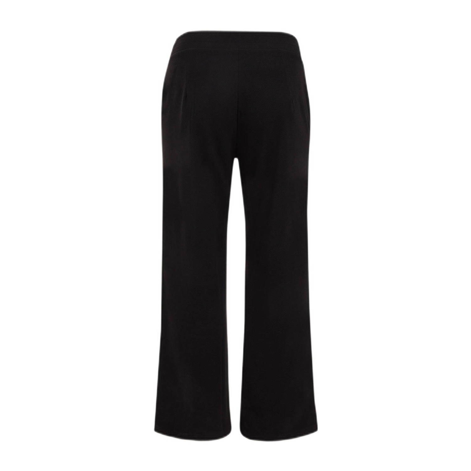 WE Fashion Curve straight fit broek zwart