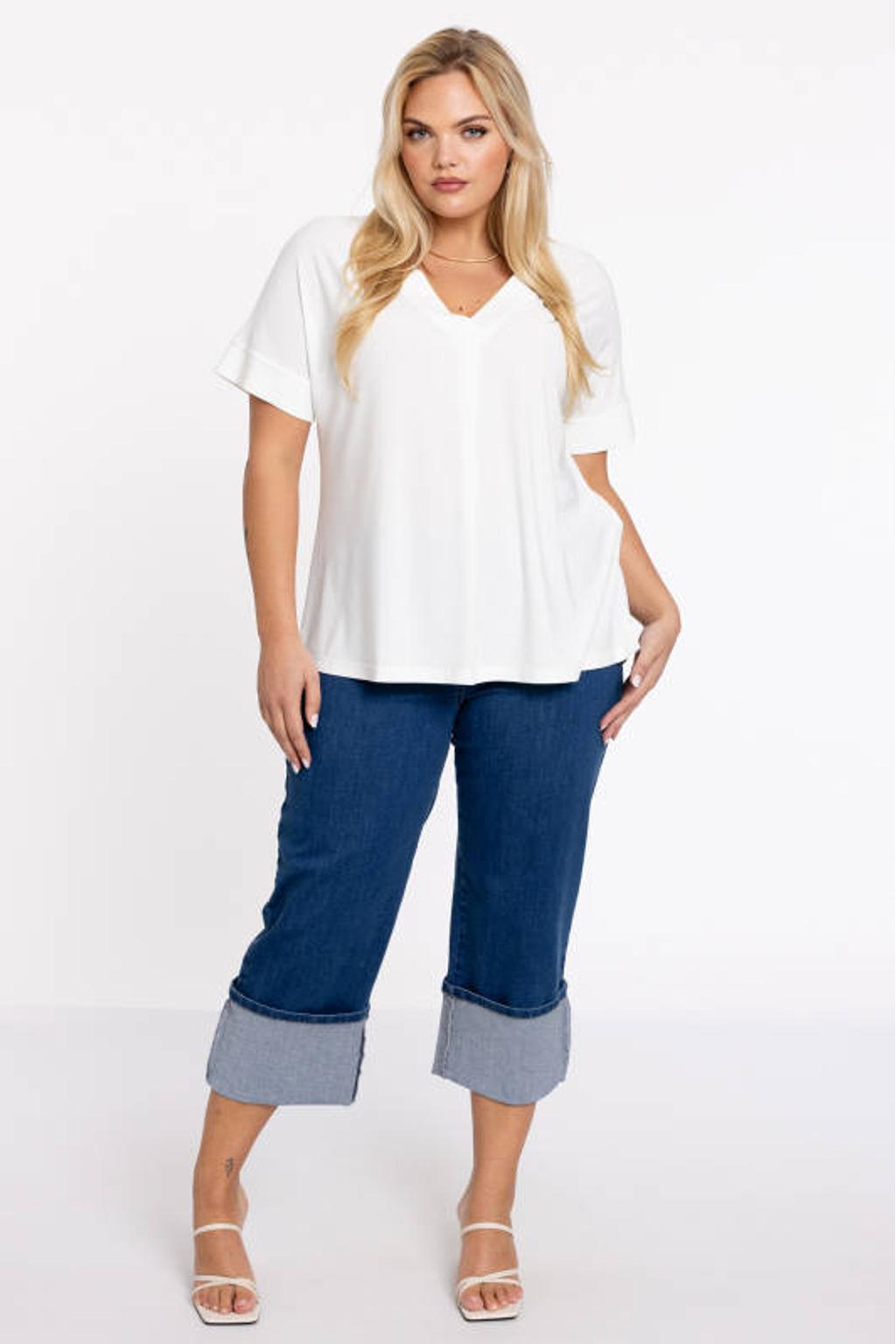 YOEK loose jeans medium blue denim