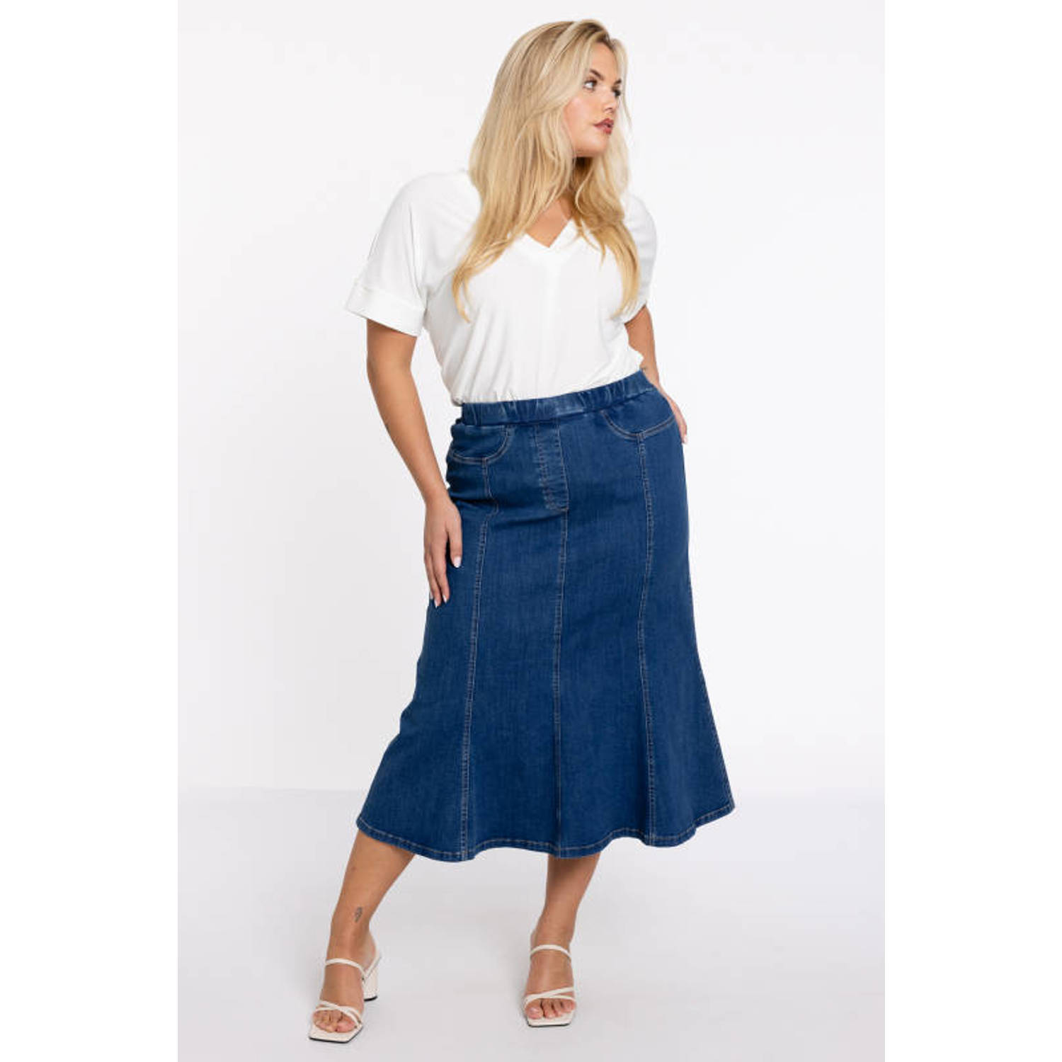 YOEK rok medium blue denim