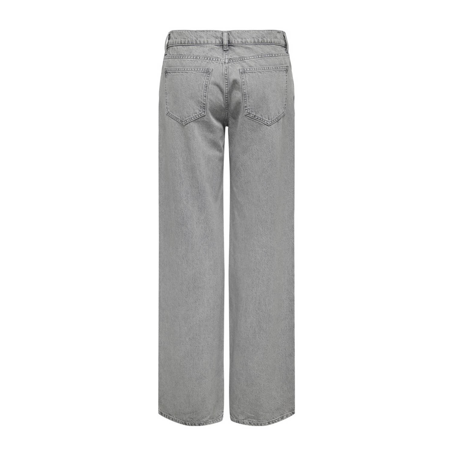 ONLY low waist wide leg jeans ONLBRENDA grey denim