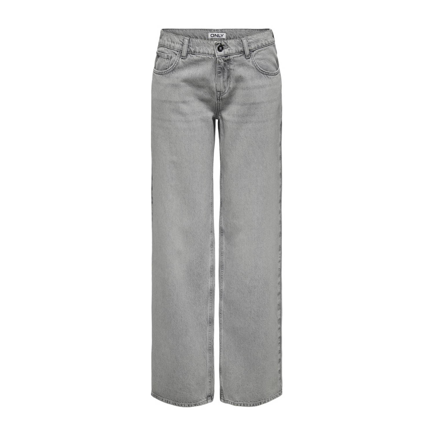 ONLY low waist wide leg jeans ONLBRENDA grey denim