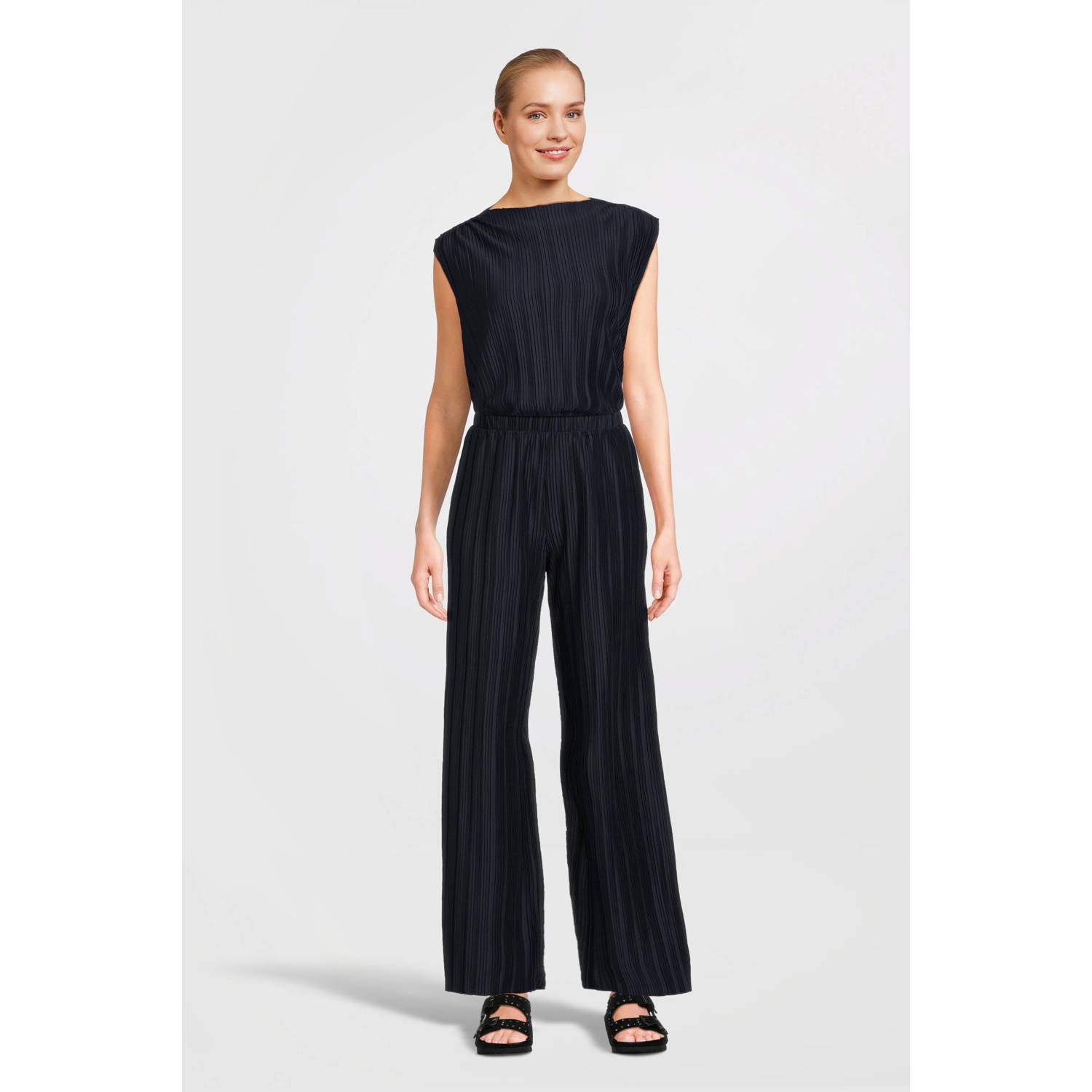 VILA top VITAHLIA donkerblauw