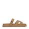 Poelman suède slippers beige