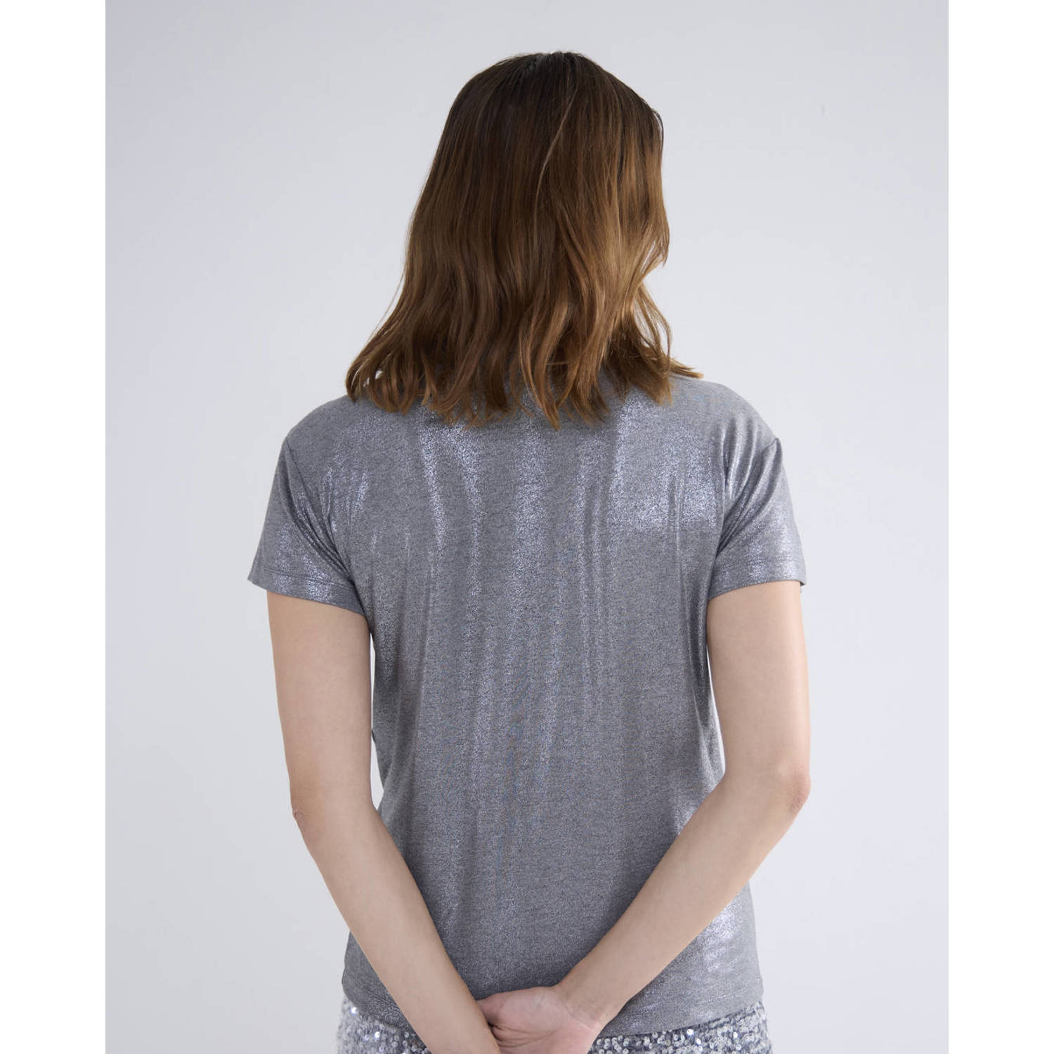 Summum T-shirt zilver