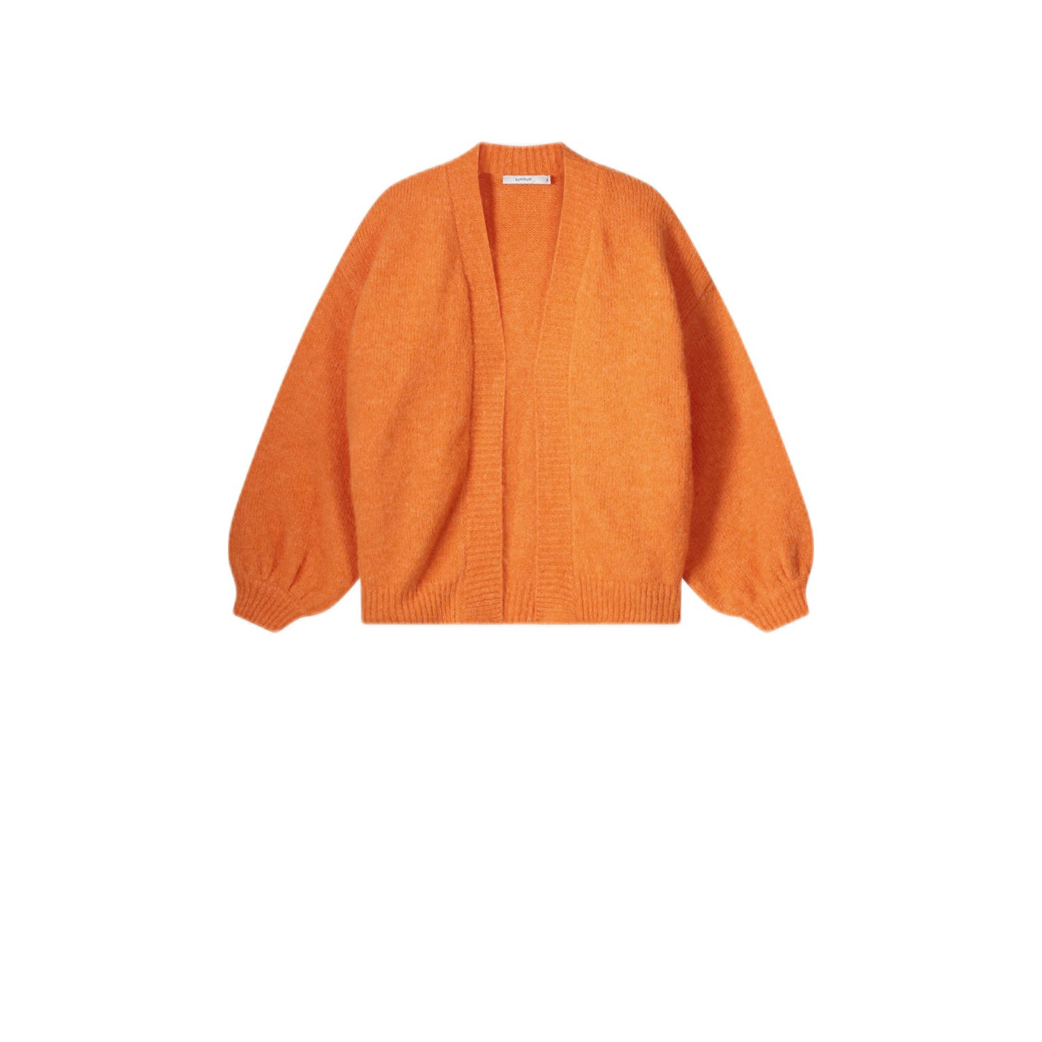 Summum Gezellig Melange Gebreid Vest Orange