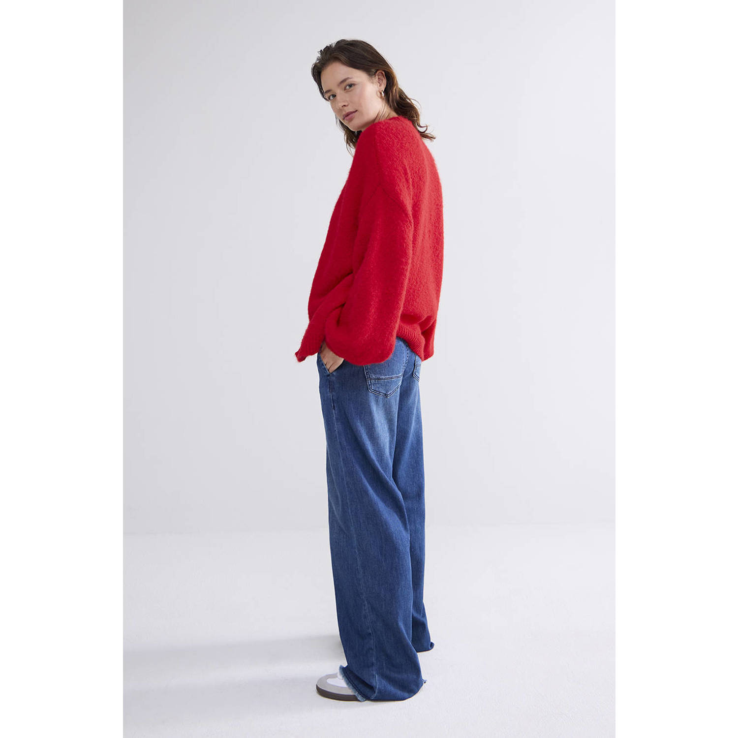 Summum gebreid vest rood