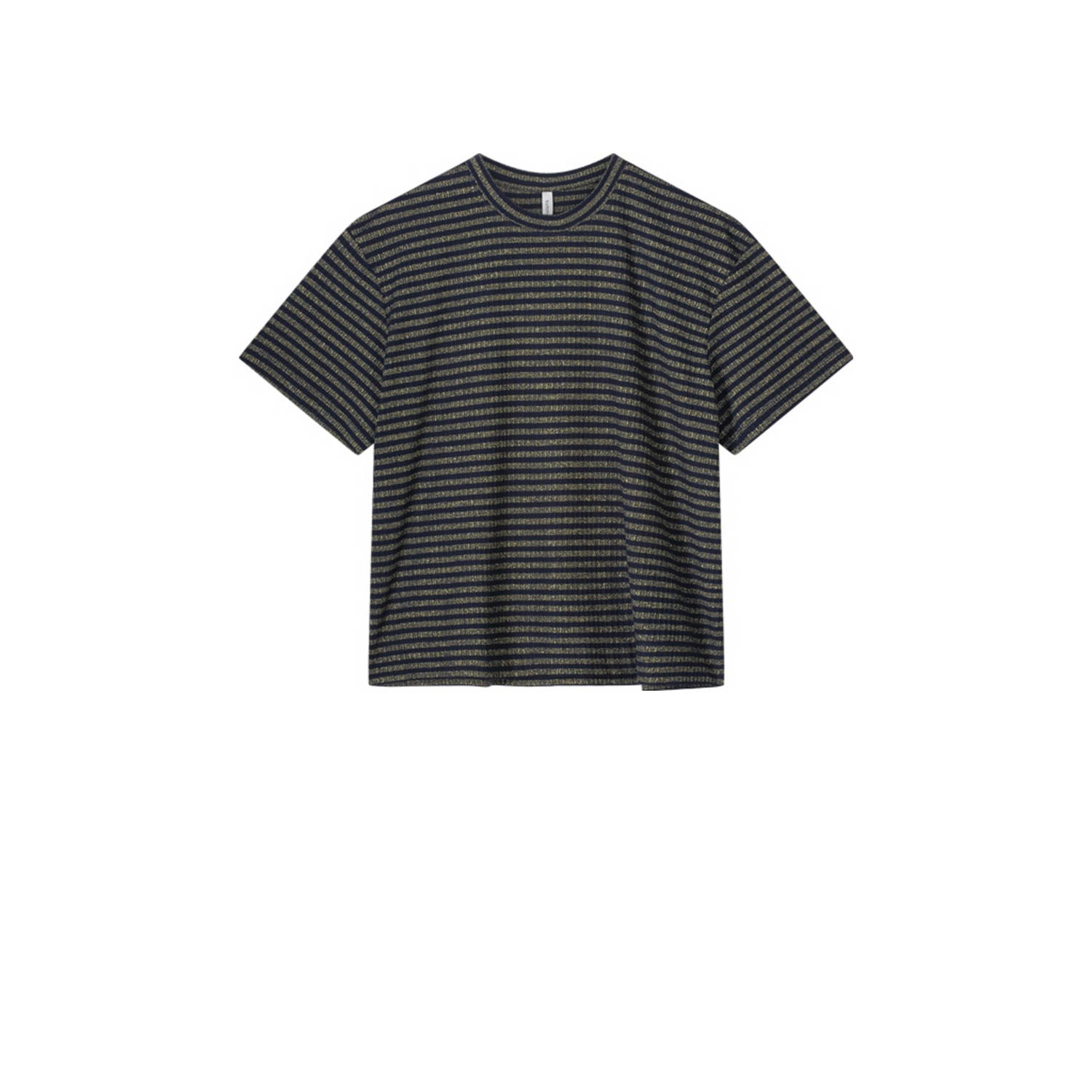 Summum gestreept T-shirt donkerblauw goud