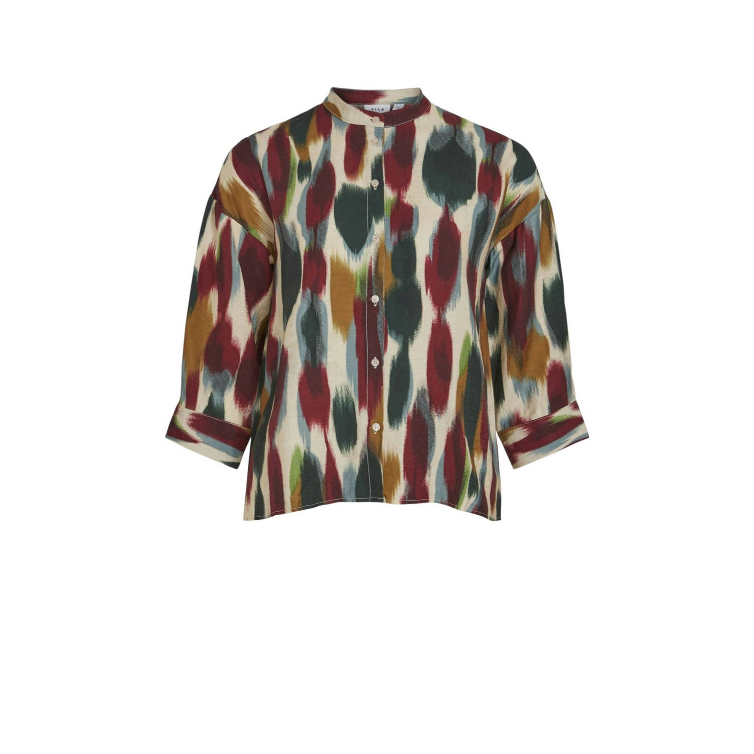 VILA blouse VIRANO met all over print multi