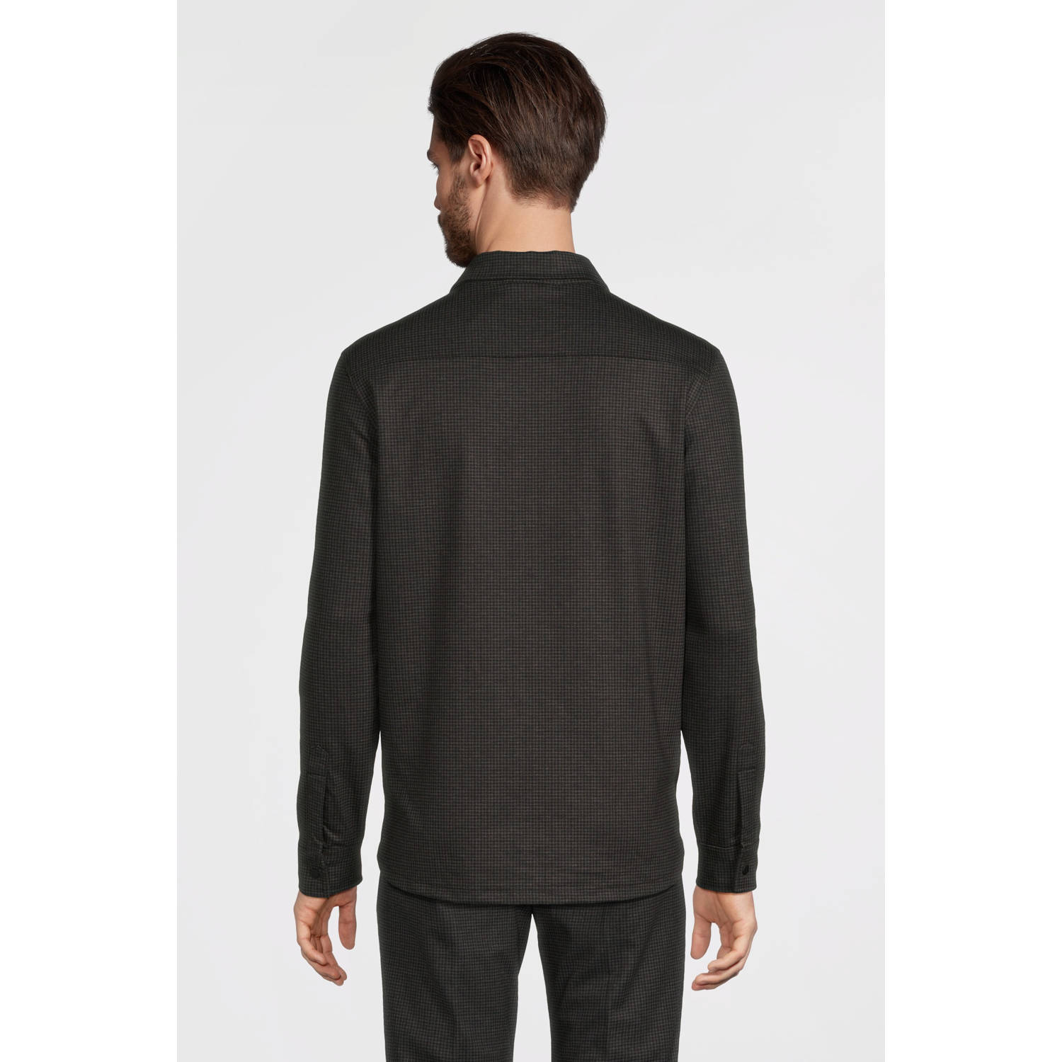 Blue Industry geruit overshirt zwart