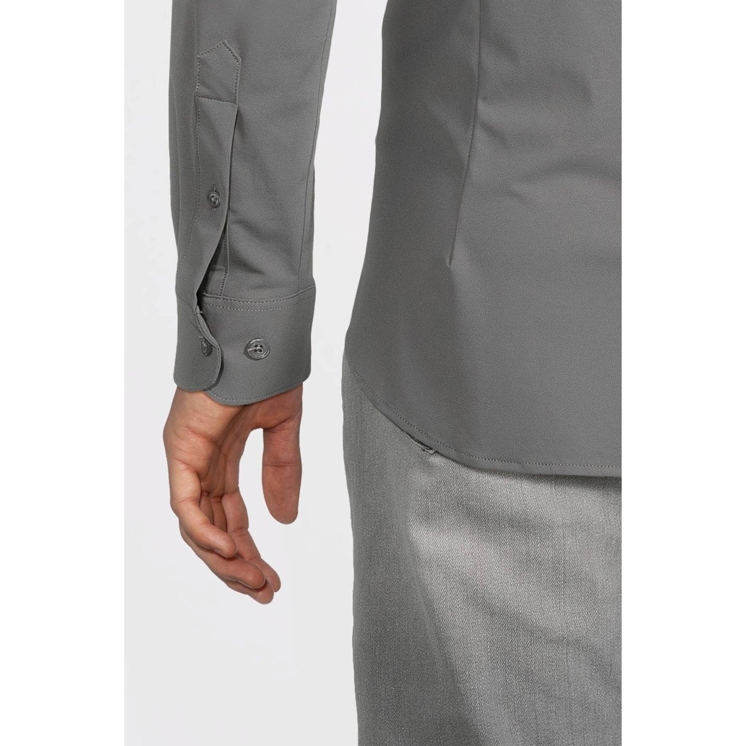 Blue Industry slim fit strijkvrij overhemd