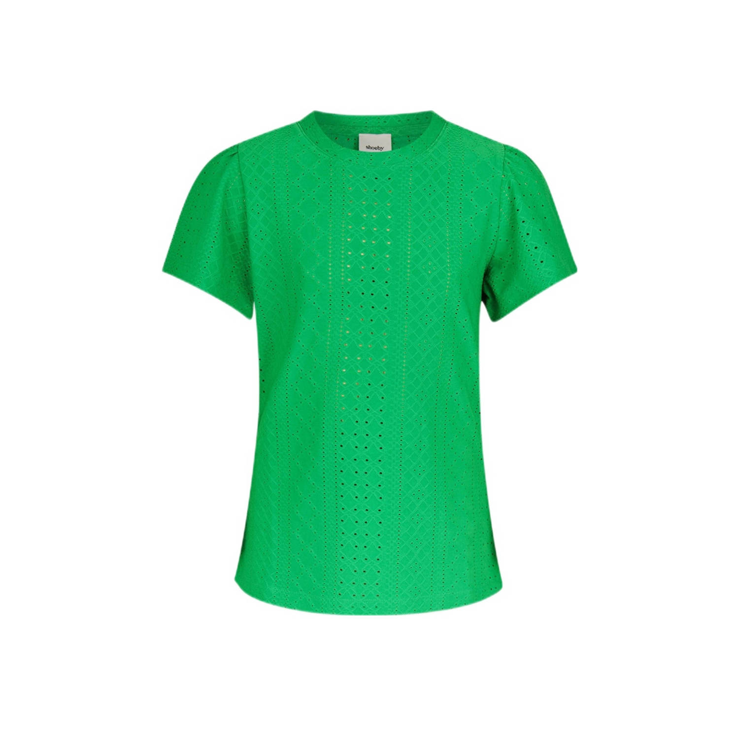 Shoeby T-shirt groen Meisjes Polyester Ronde hals Effen 170 176