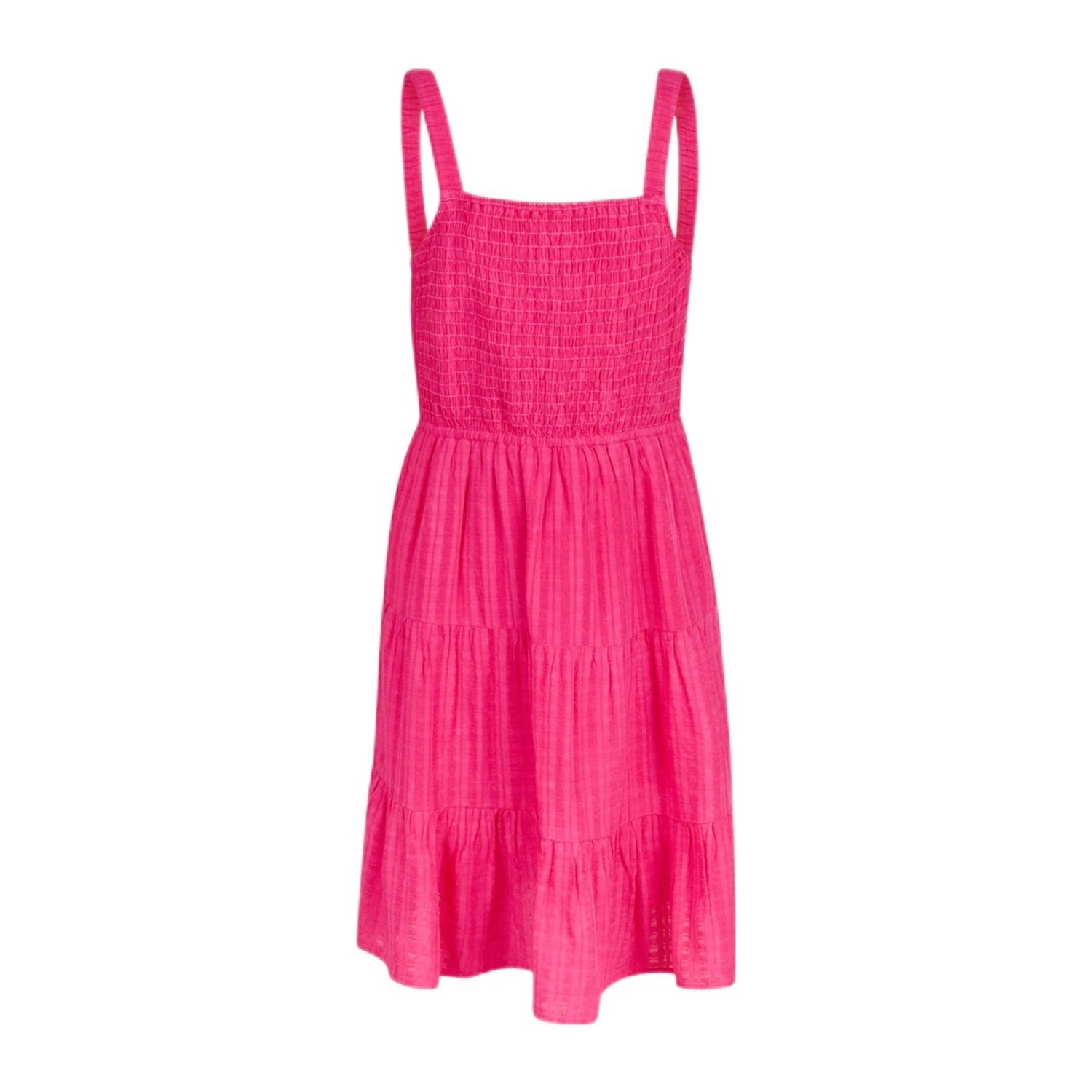 Shoeby jurk met open rug roze Meisjes Viscose Vierkante hals Effen 170 176