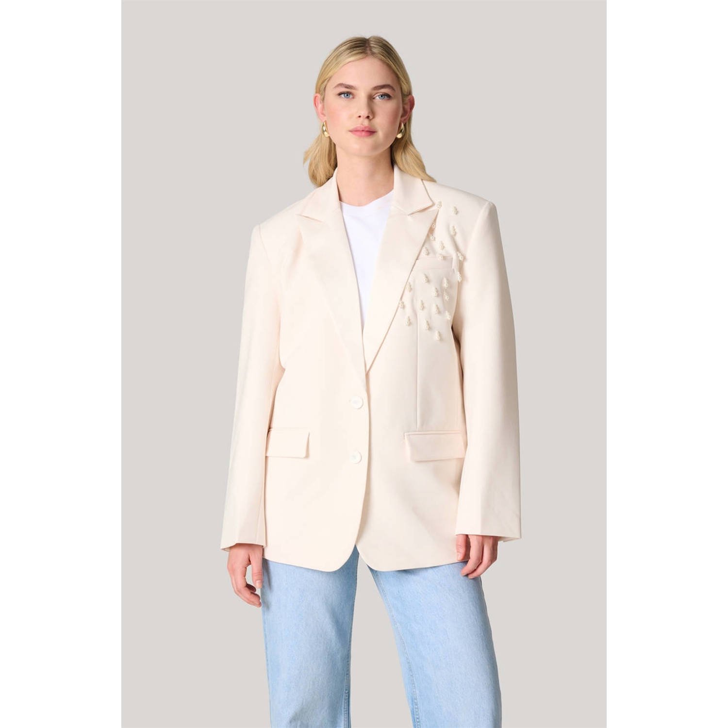 Shoeby oversized blazer ecru