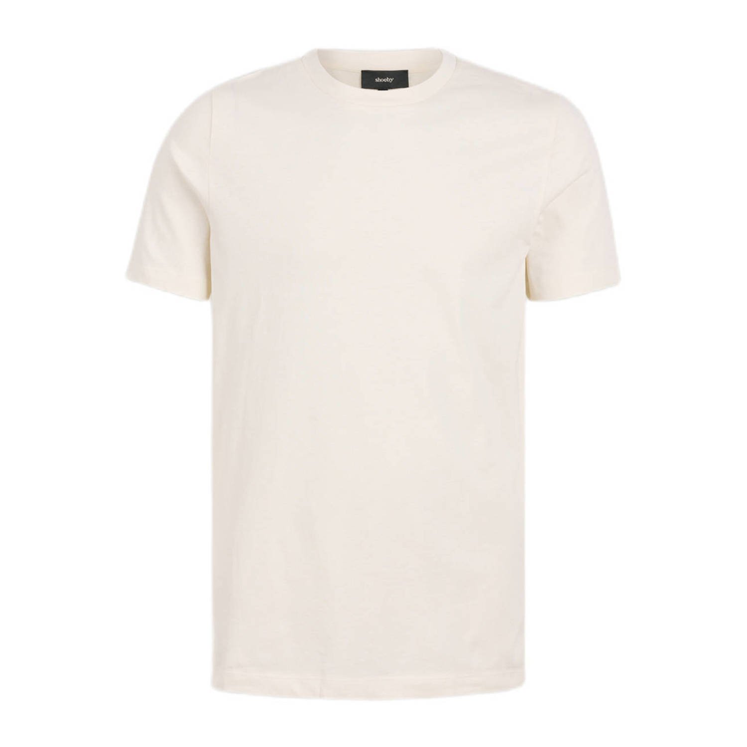 Shoeby regular fit T-shirt met printopdruk ecru
