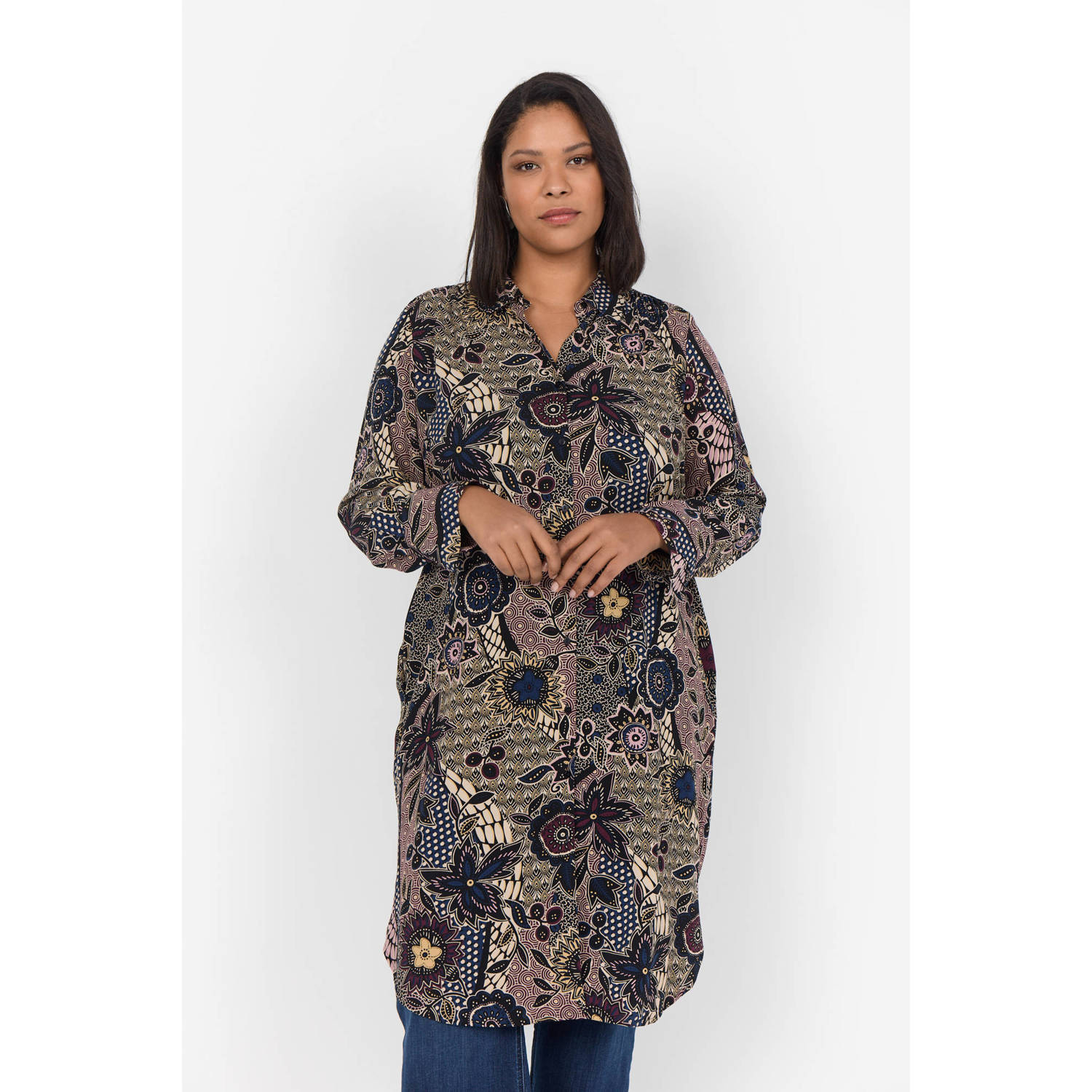 Wasabiconcept blousejurk met all over print