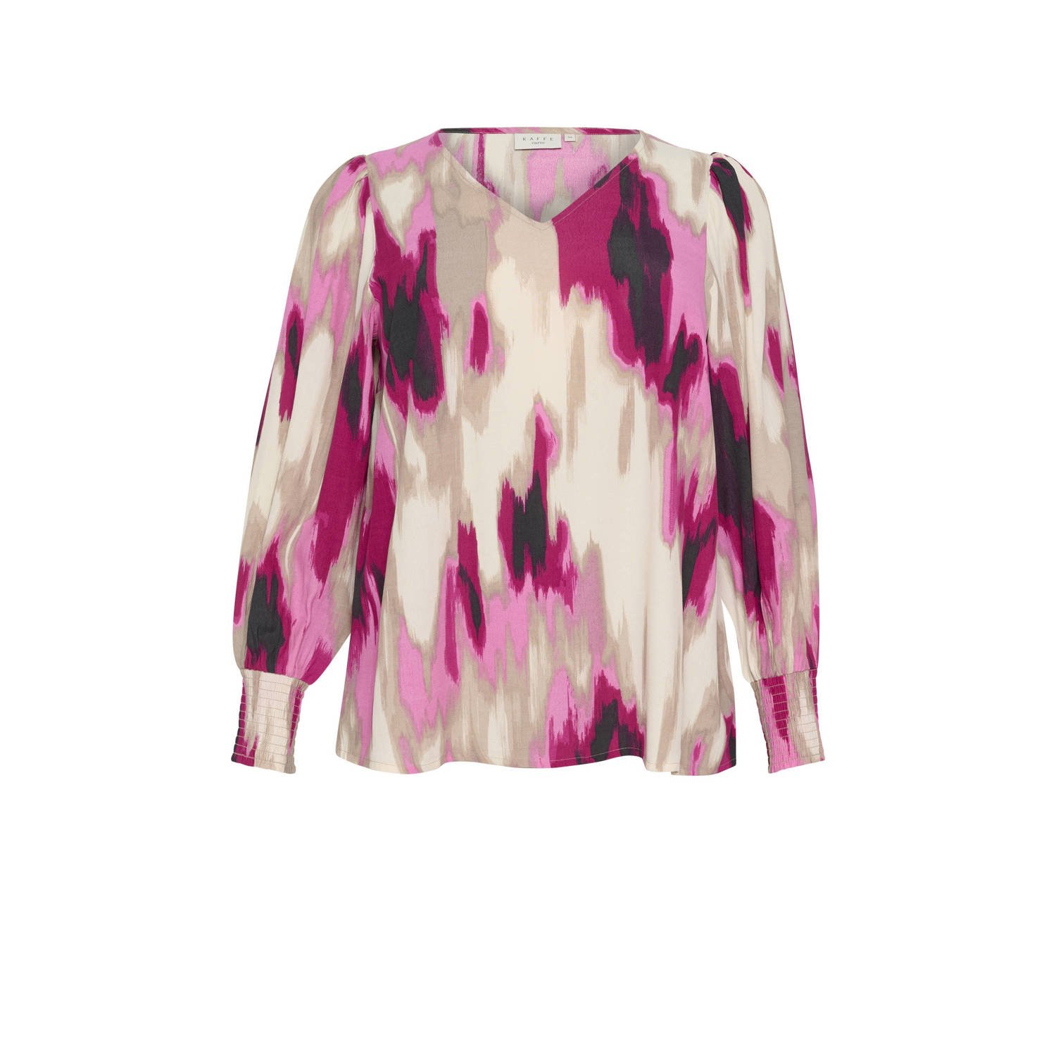 Kaffe Curve top KCalona met all over print roze beige