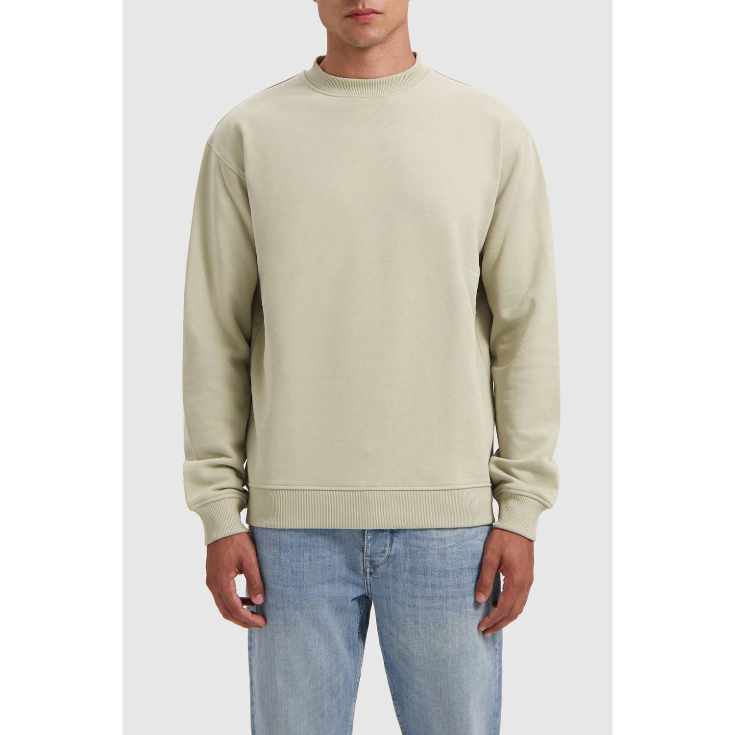 PURE PATH Heren Truien & Vesten Loose Fit Sweaters Crewneck308 Groen