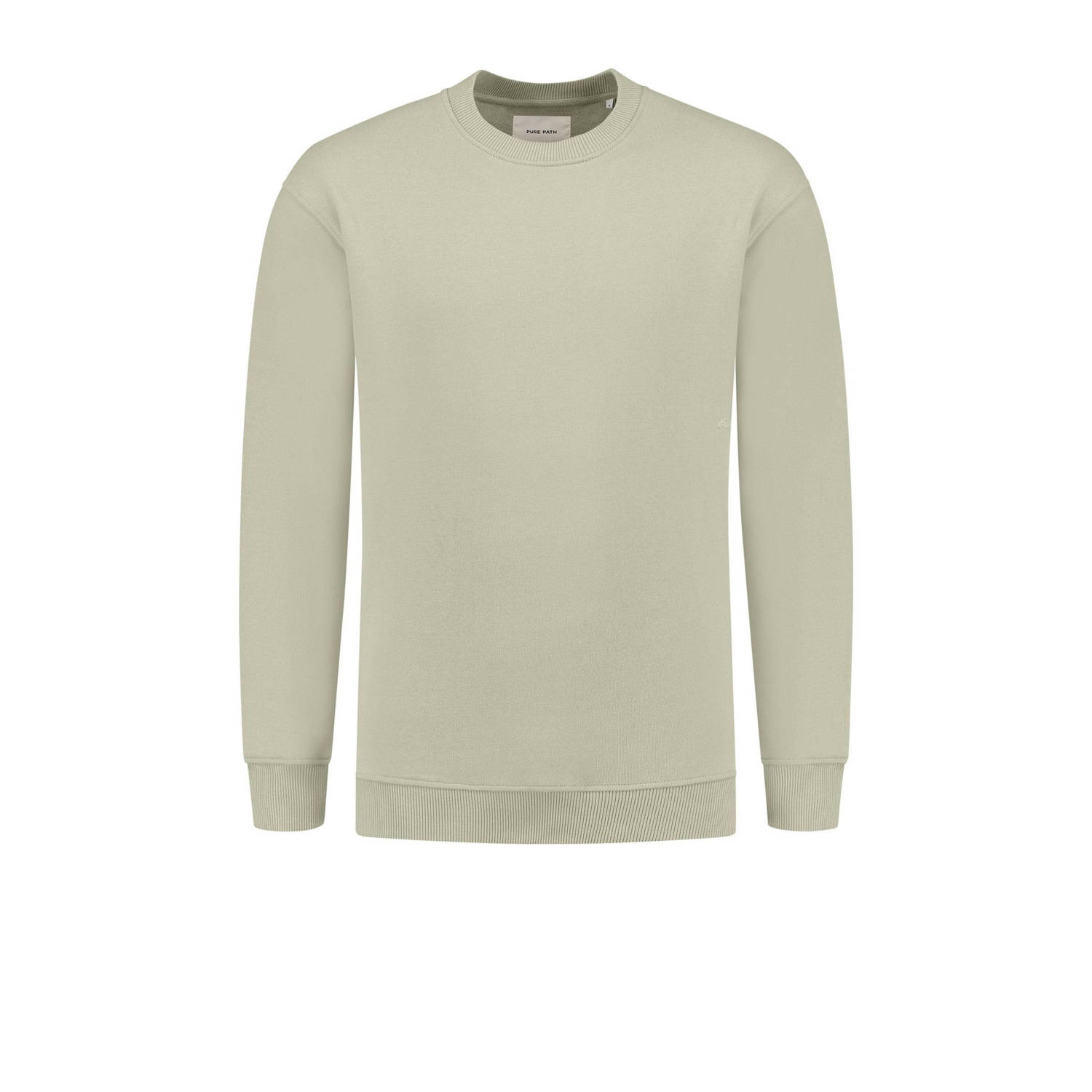 PURE PATH Heren Truien & Vesten Loose Fit Sweaters Crewneck308 Groen