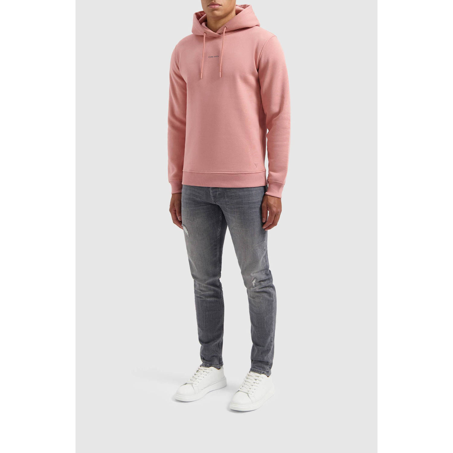 Pure Path hoodie roze