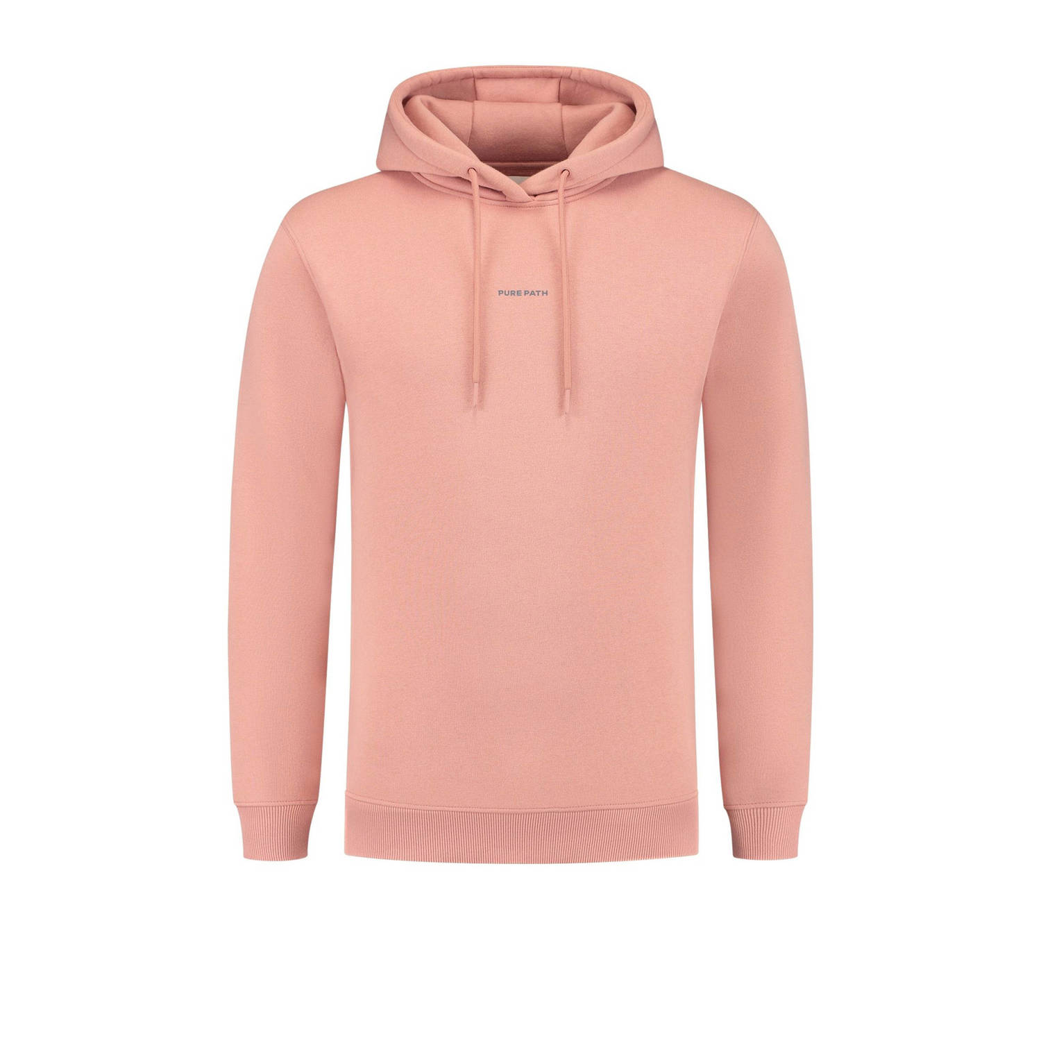 Pure Path Stijlvolle Hoodie Sweater LS Pink Heren