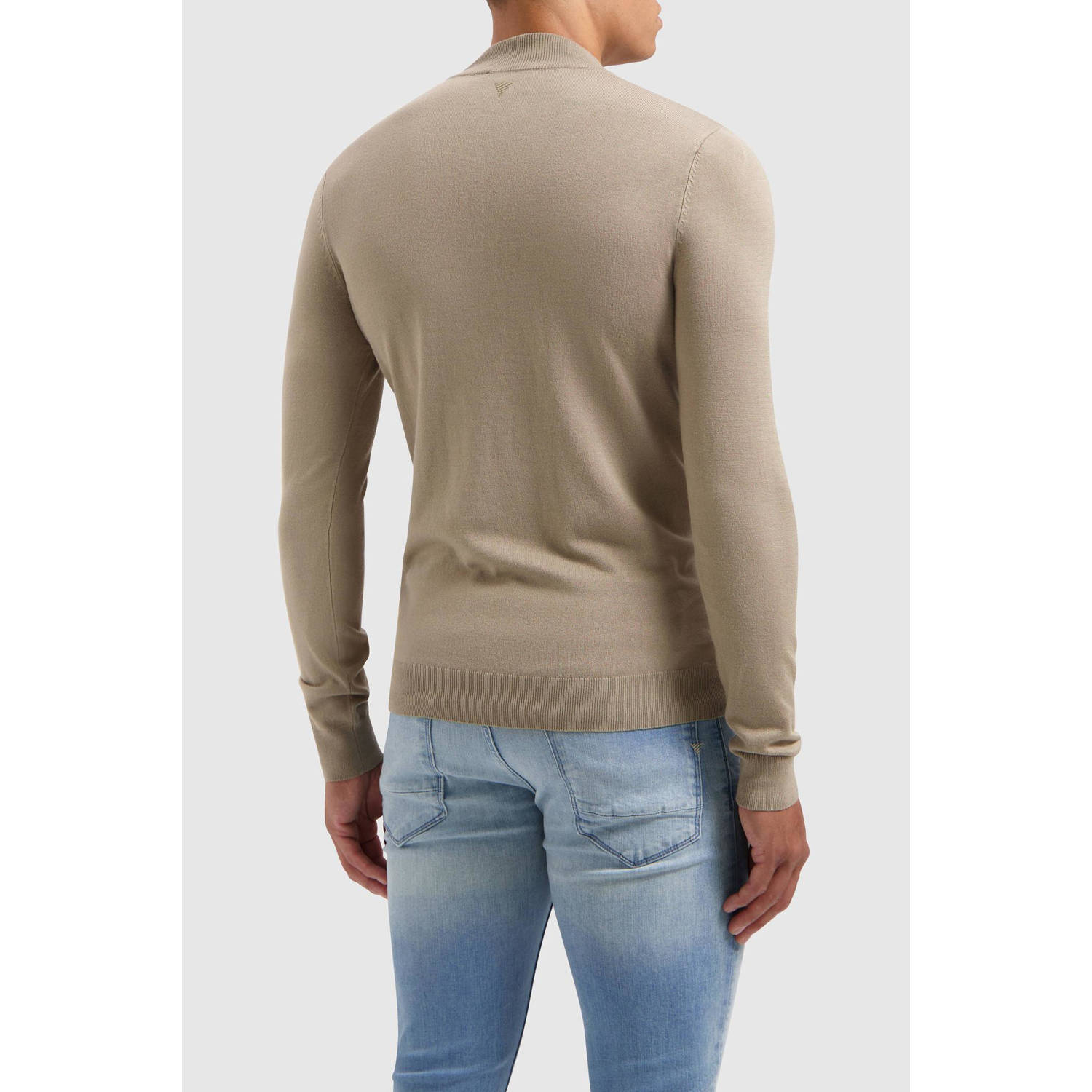 Pure Path gebreide trui beige