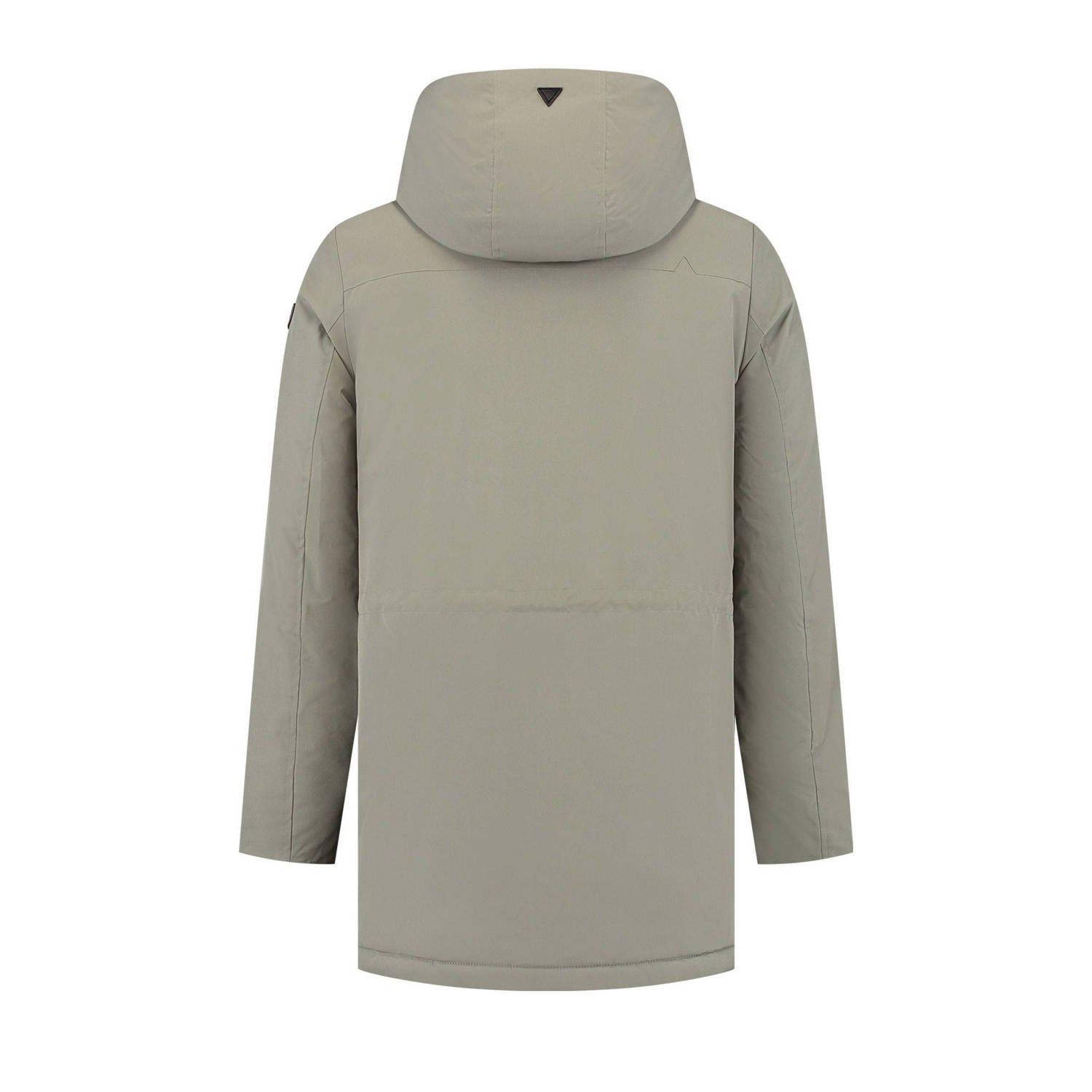 Pure Path gewatteerde jas beige