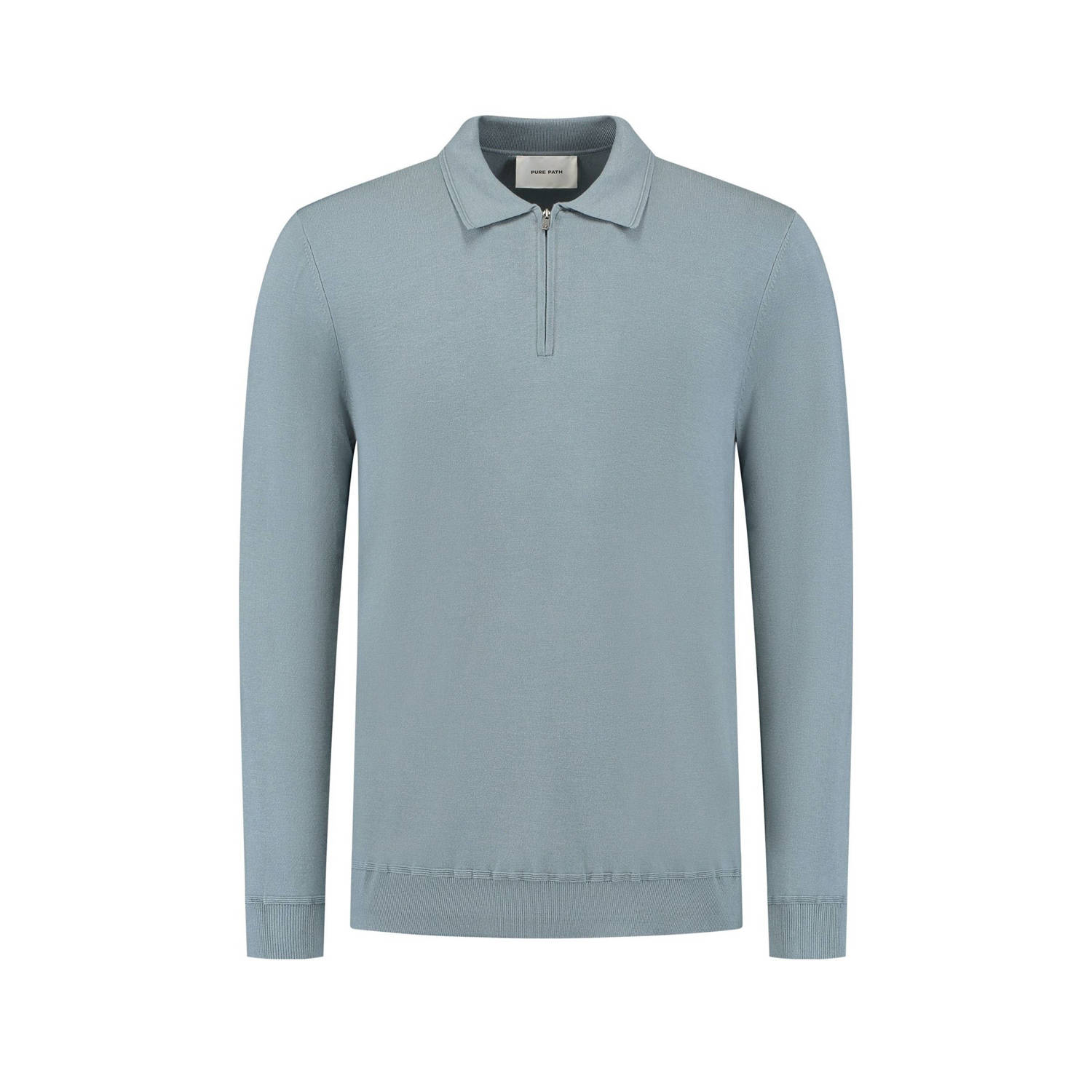 PURE PATH Heren Polo's & T-shirts Regular Fit Knitwear Polo806 Blauw