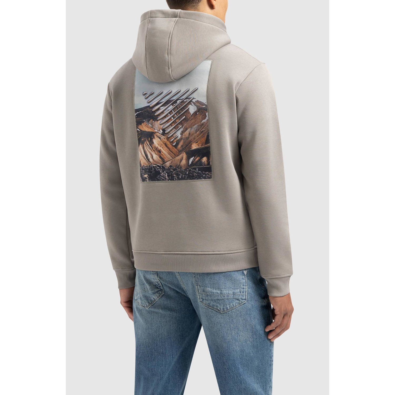 Pure Path hoodie beige