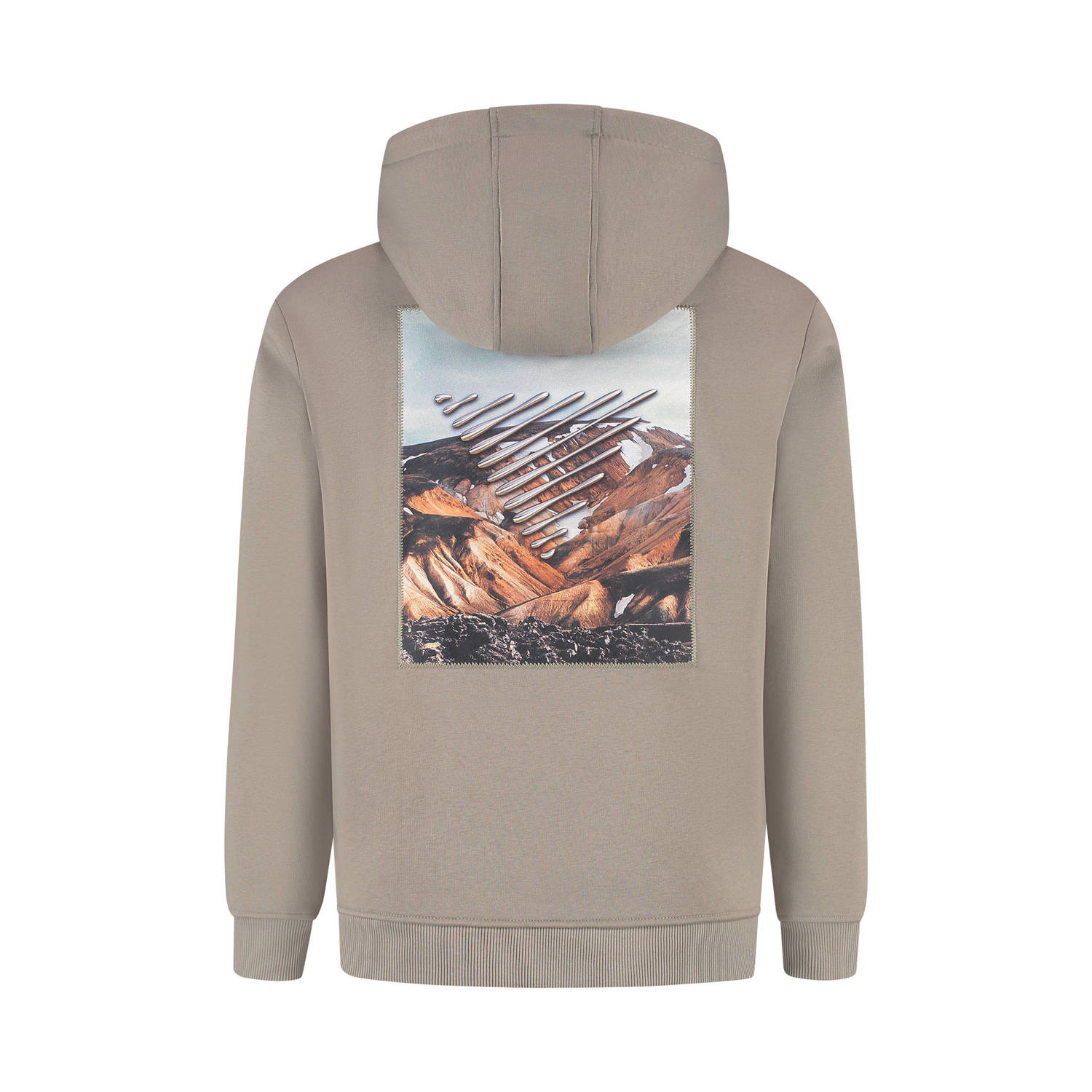Pure Path hoodie beige