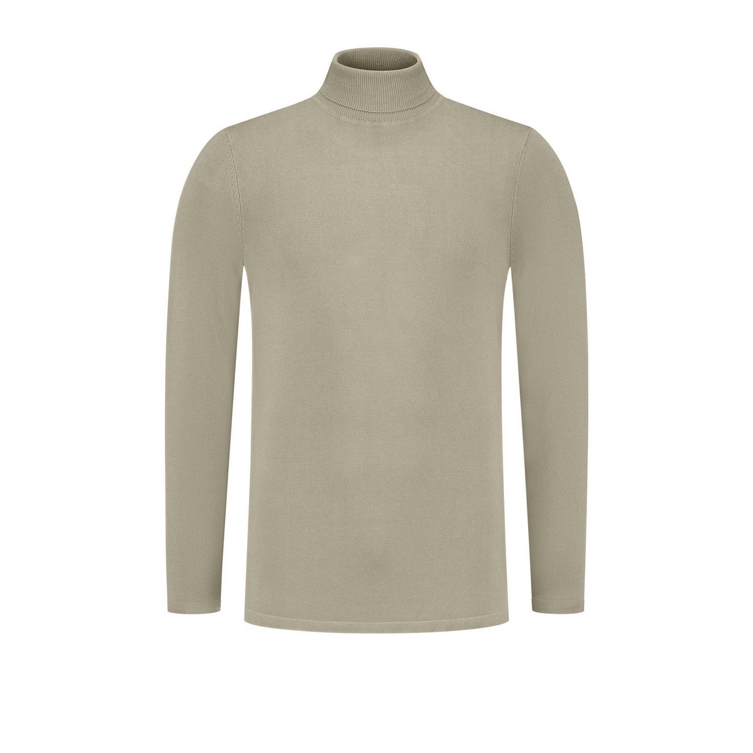 PURE PATH Heren Truien & Vesten Essential Knit Turtleneck Sweater Taupe