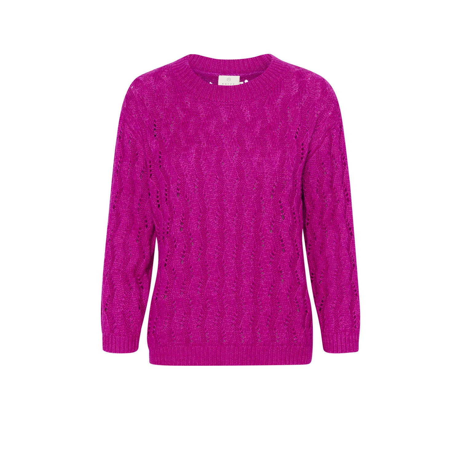 Kaffe gebreide trui KAlena fuchsia