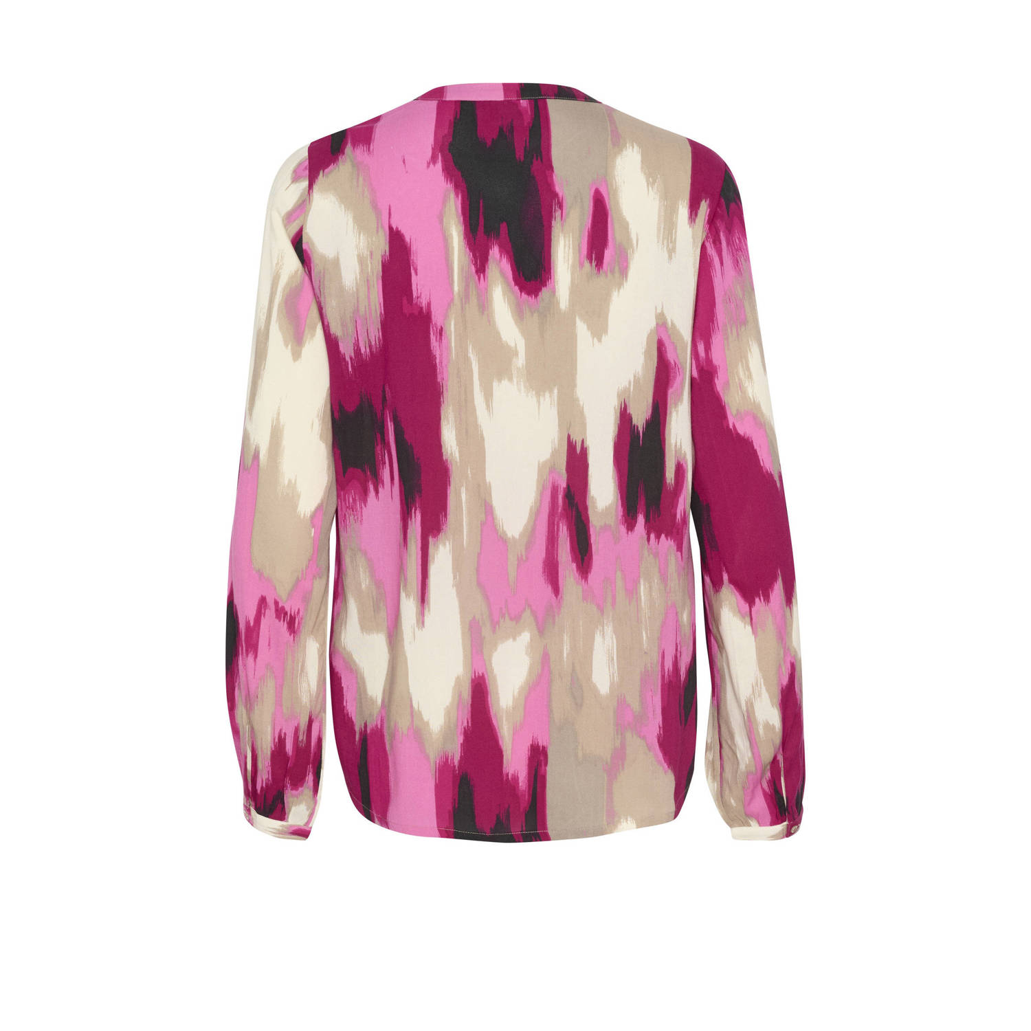 Kaffe top KAbeathe met all over print roze beige