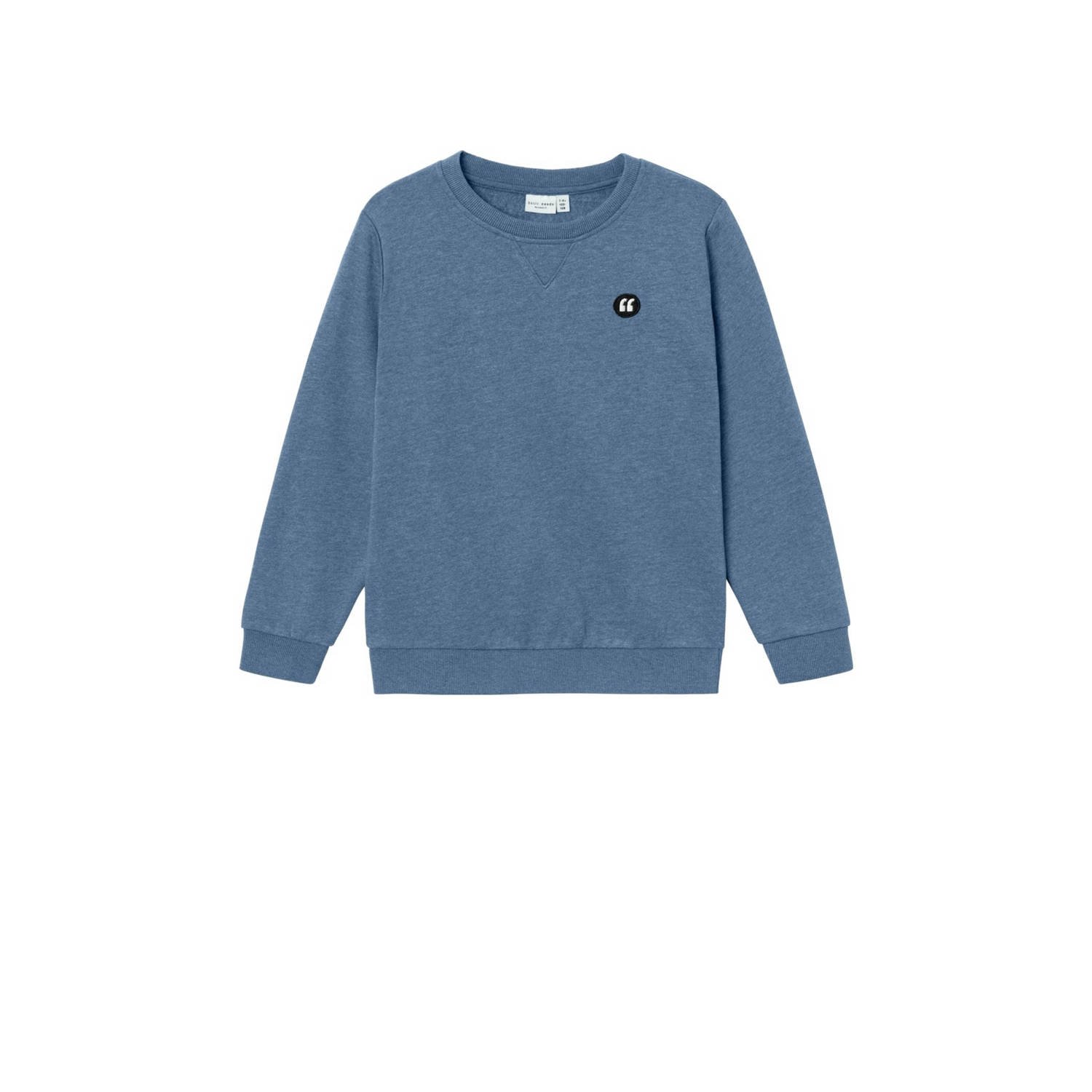 Name it KIDS sweater NKMVIMO helderblauw Effen 122 128