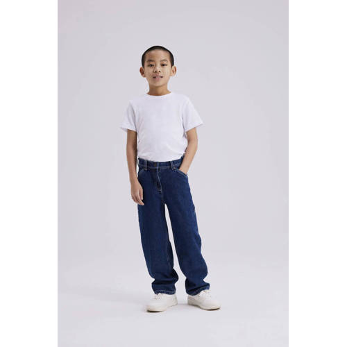 NAME IT KIDS straight leg jeans NKMRYAN dark blue denim strong afbeelding